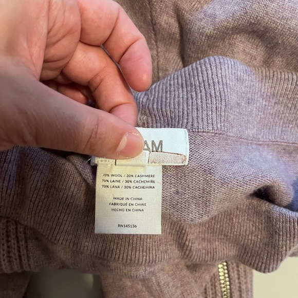 NAADAM Fisherman Pants XS Purple Wool Cashmere Blend - Picture 11 of 14